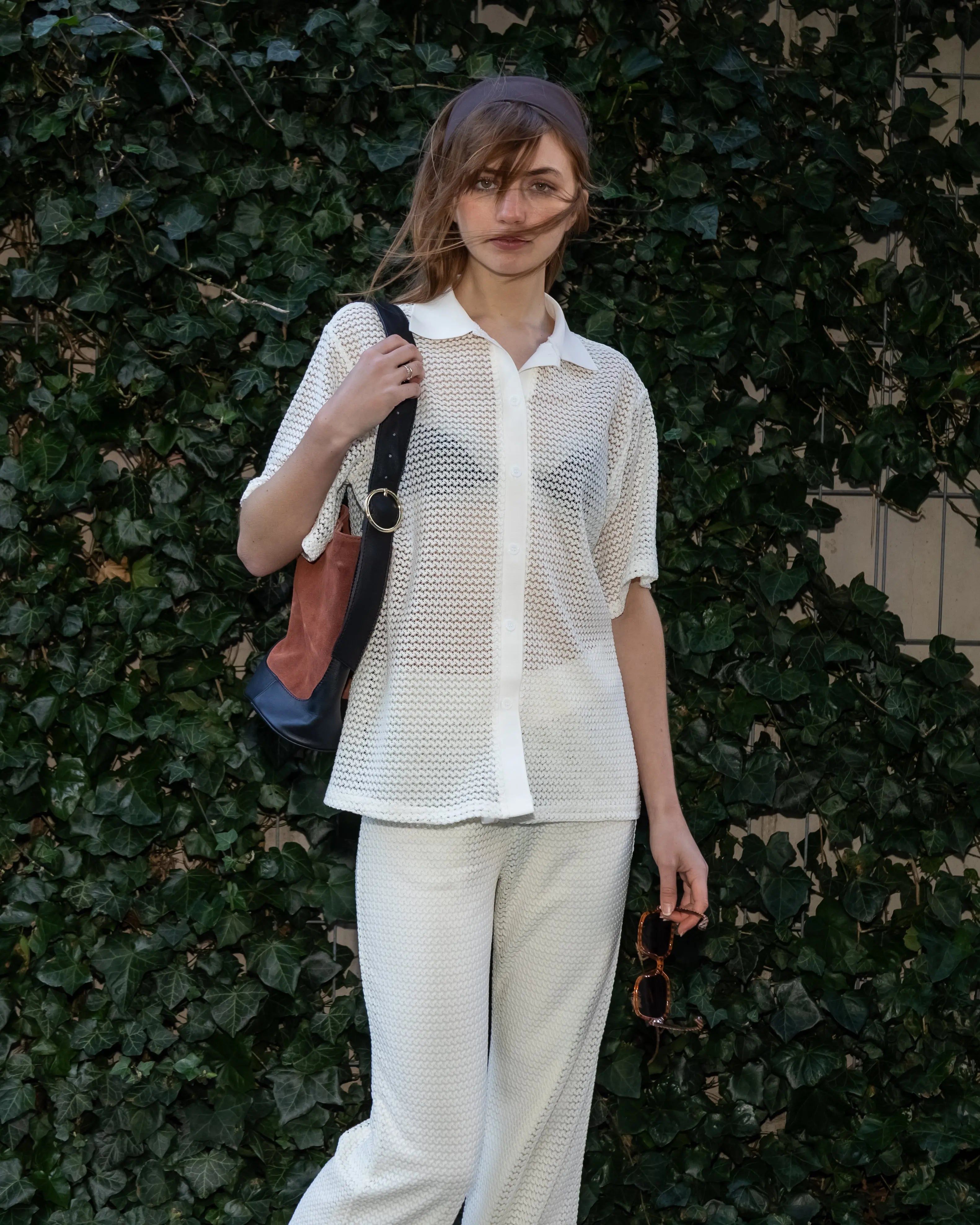 EMILIA CROCHET BEACH SHIRT Marqi Studio