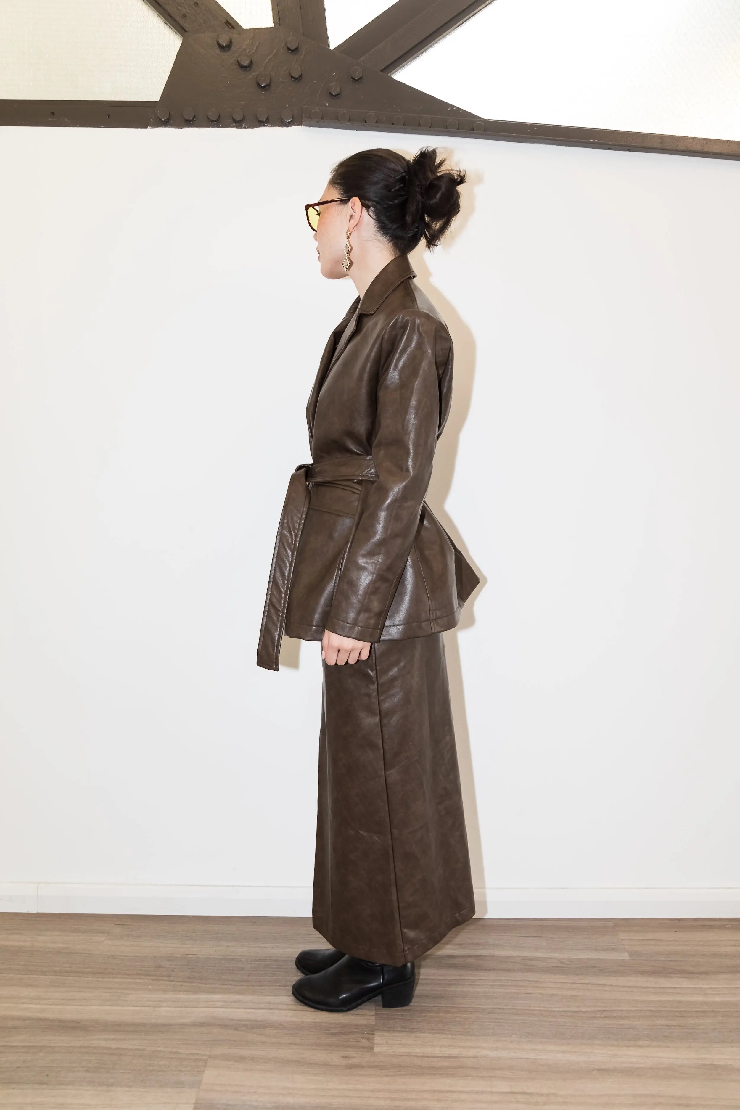 Roadtrip Vegan Leather Blazer Marqi Studio