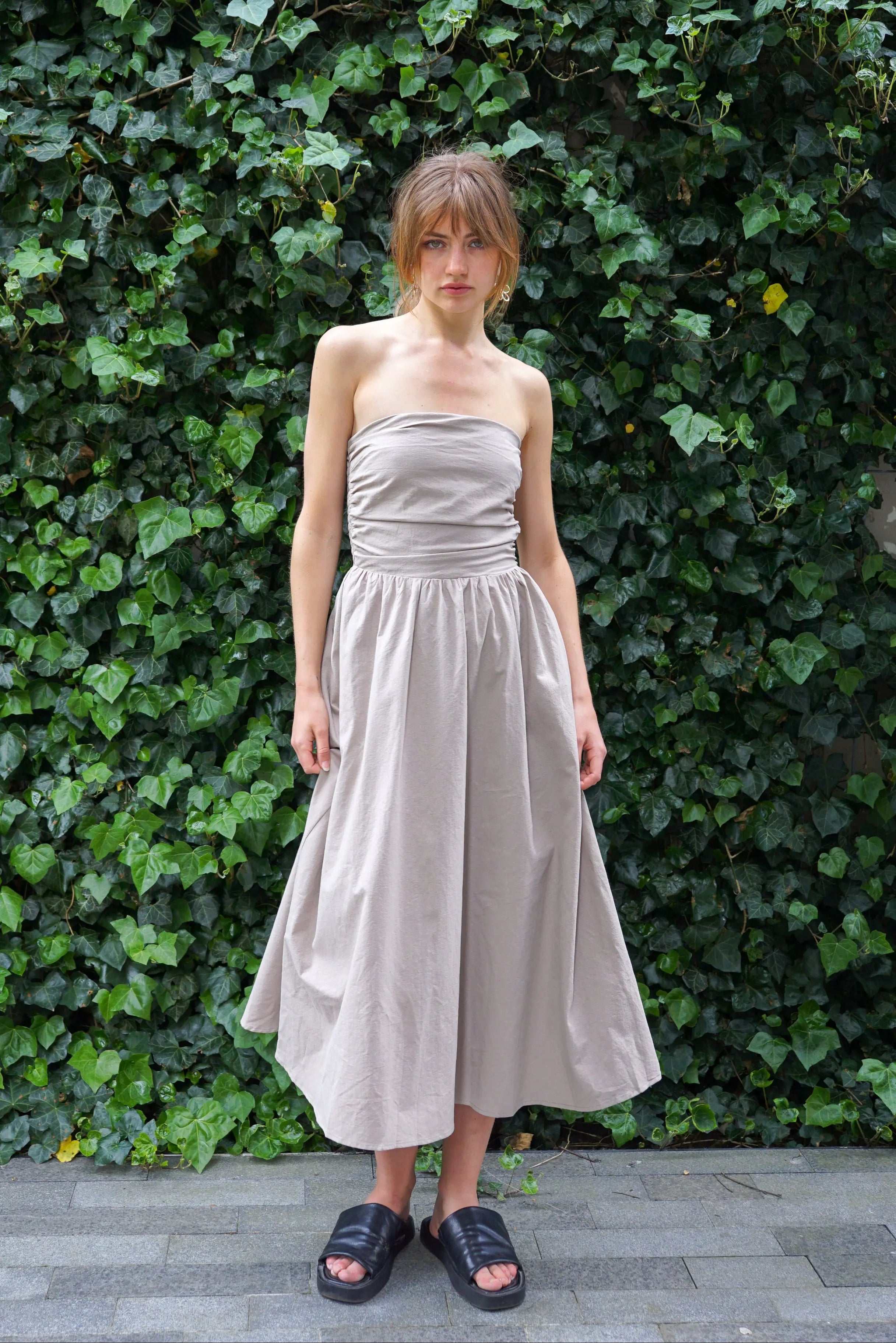 SUNSET COTTON MIDI DRESS