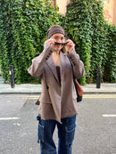 ELLIOT OVERSIZED CHECKERED BLAZER Marqi Studio