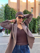 ELLIOT OVERSIZED CHECKERED BLAZER Marqi Studio