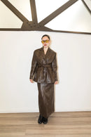 Roadtrip Vegan Leather Blazer Marqi Studio