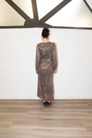 Robin Leopard Sequin Skirt Marqi Studio