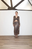 Rouge Leopard Sequin Top Marqi Studio