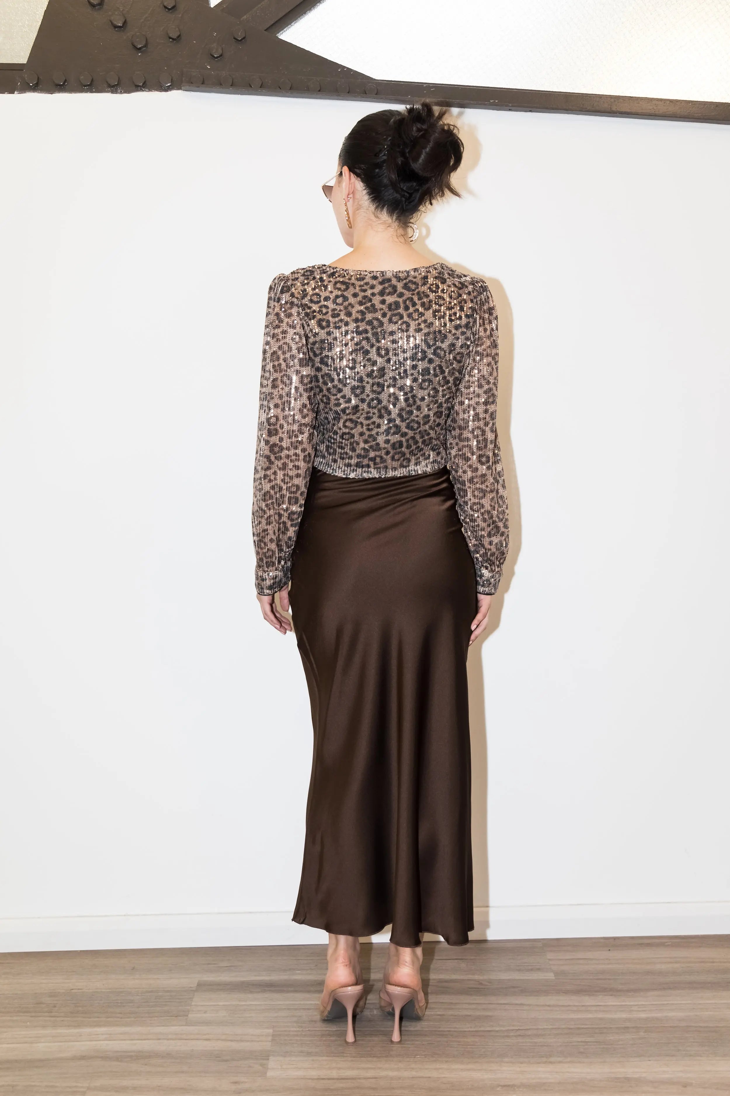 Serena Satin Skirt Marqi Studio